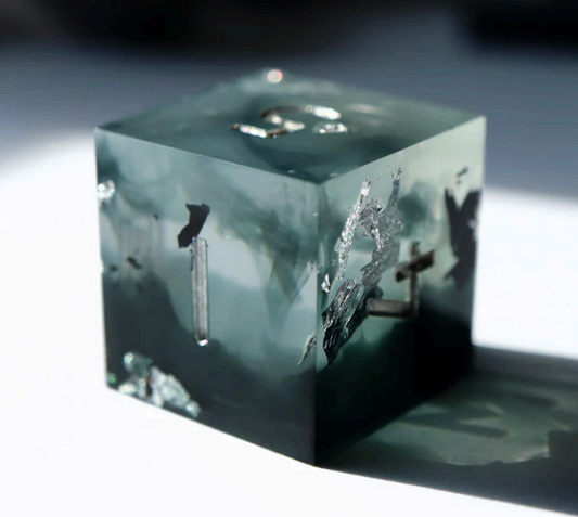 Gravensworn - handmade sharp edge 7 piece dice set - Everything Dice