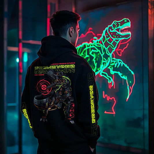 T-REX - ZIP HOODIE - NEOMACHI