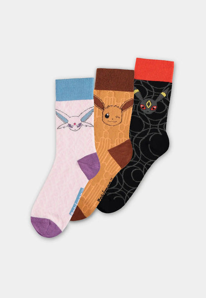 Pokémon - Eevee Evolution (EEU) Socks (3 Pack)