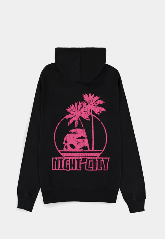 Cyberpunk 2077 - Night city - men's zipper hoodie