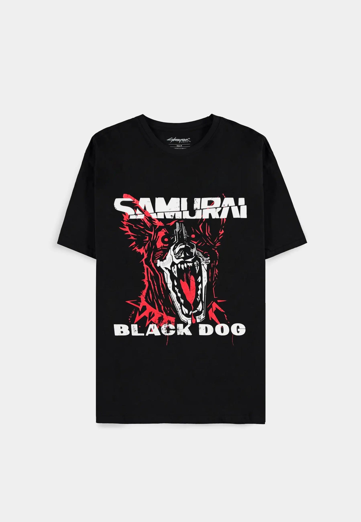 Cyberpunk 2077 - Black Dog Samurai Album Art Men's Short Sleeved T-shirt