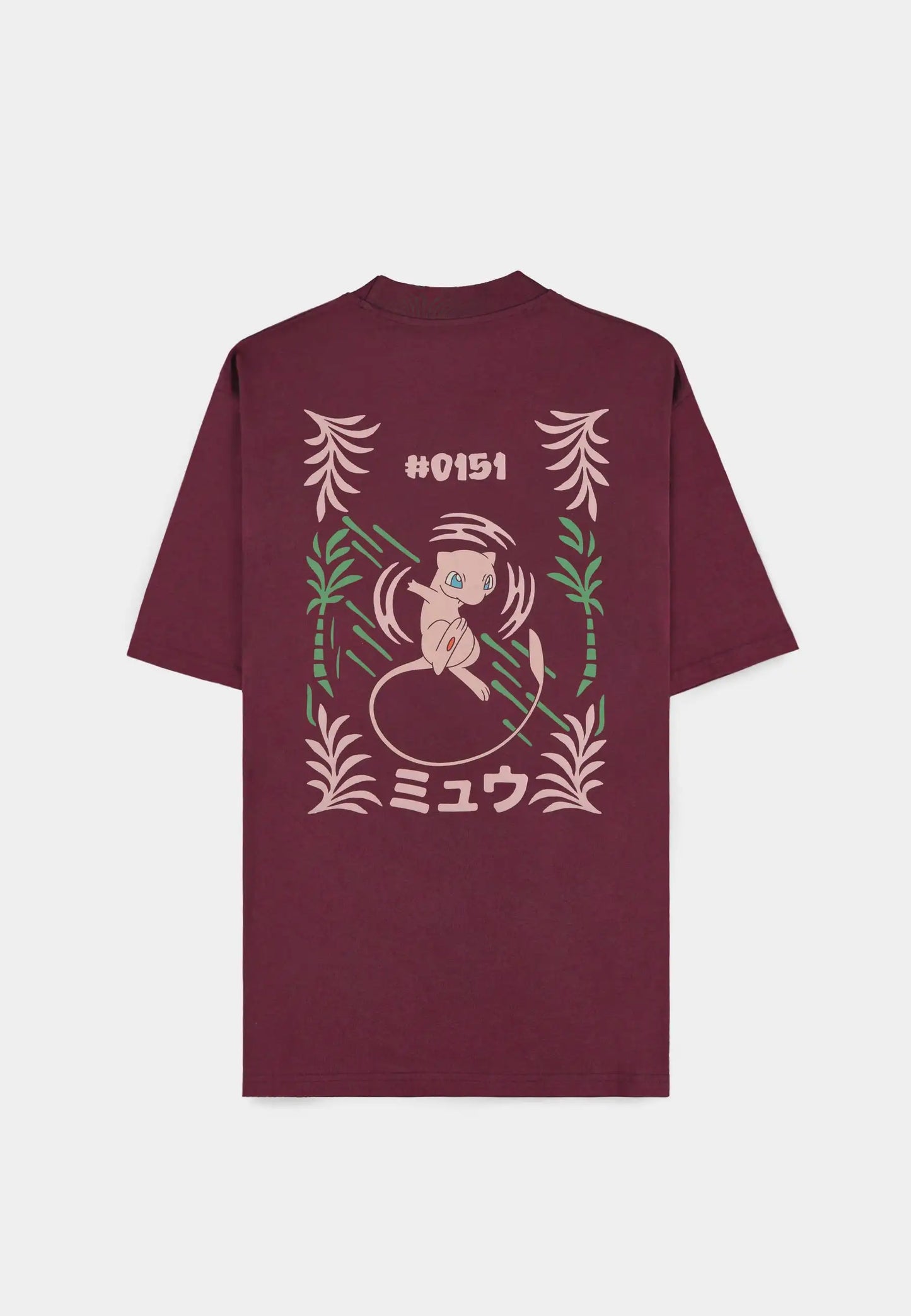 Pokémon - Bordeaux Mew Short Sleeved T-shirt (Loose fit)