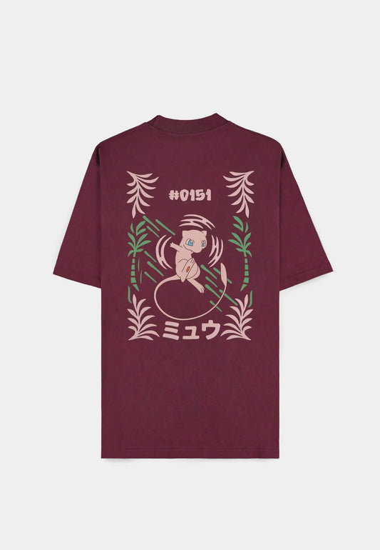 Pokémon - Bordeaux Mew Short Sleeved T-shirt (Loose fit)