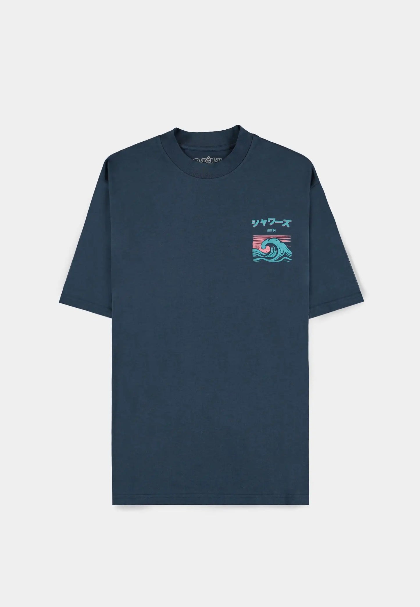 Pokémon - Navy Vaporeon Short Sleeved T-shirt (Loose fit)