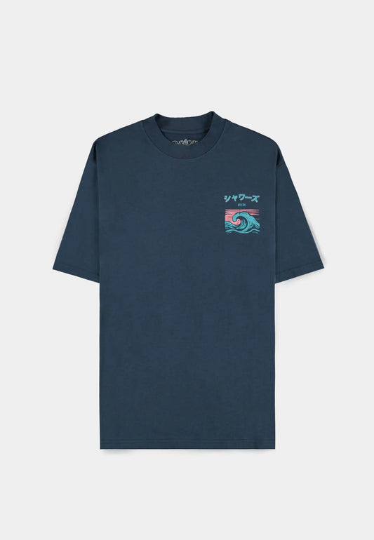 Pokémon - Navy Vaporeon Short Sleeved T-shirt (Loose fit)