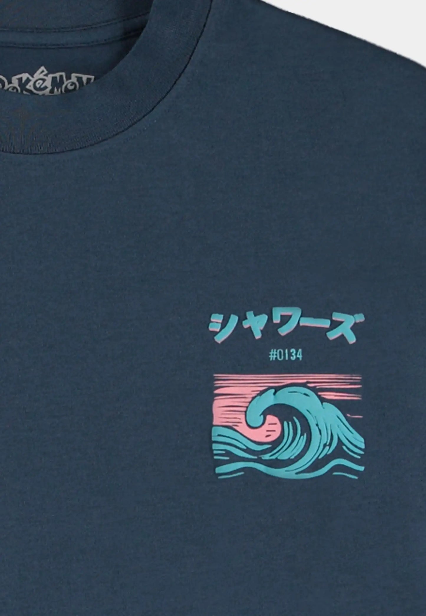 Pokémon - Navy Vaporeon Short Sleeved T-shirt (Loose fit)