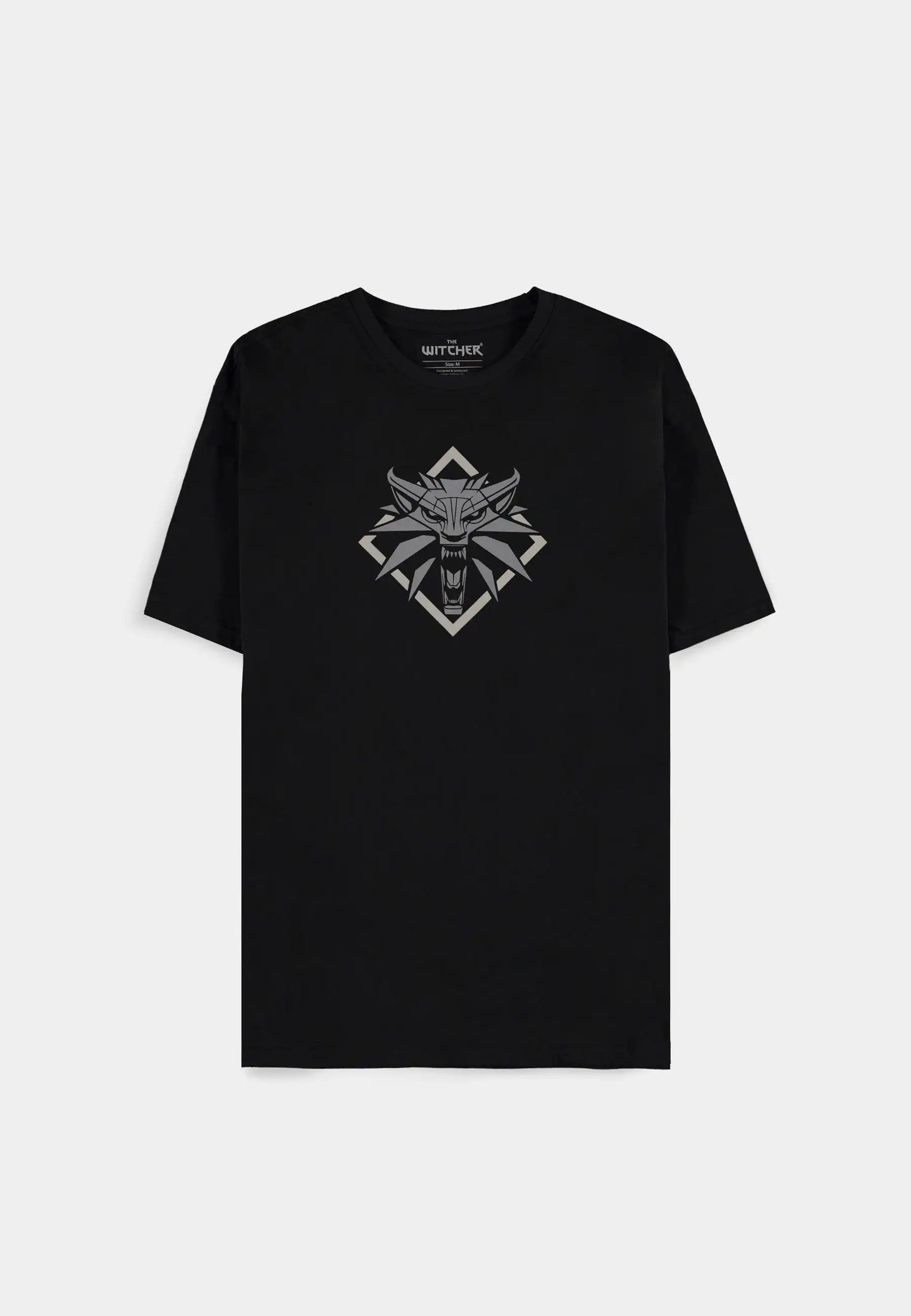 The Witcher Men's Short Sleeved T-shirt Wolf Emblem